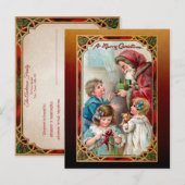  Vader Kerst | Kinderen |  LIJST Briefkaart (Voorkant / Achterkant)