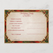  Vader Kerst | Kinderen |  LIJST Briefkaart (Achterkant)