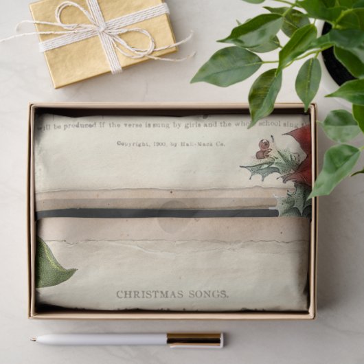 Vader Kerst & Muziek Decoupage Tissuepapier (Geschenk)