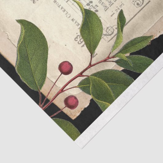 Vader Kerst & Muziek Decoupage Tissuepapier (Detail)