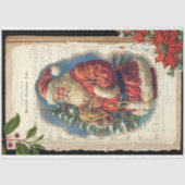  Vader Kerst & Muziek Decoupage Tissuepapier (Voorkant)