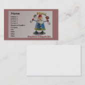 Vader Kerst Visitekaartje (Voorkant / Achterkant)