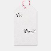 Vader Kerstcadeau Label Victoriaans Cadeaulabel (Achterkant)