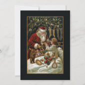  vader kerstcadeaus aan kind feestdagenkaart (Voorkant)