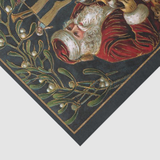  vader kerstcadeaus aan kind tissuepapier (Detail)