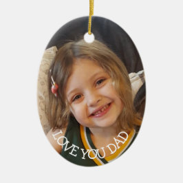 Vader, kerstcadeautje voor pap kerstmis keramisch ornament