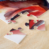 Vader Kerstman Gezicht Portret Custom Legpuzzel (Zijkant)