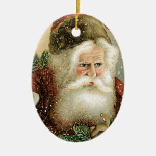 Vader Kerstman Illustratie Keramisch Ornament