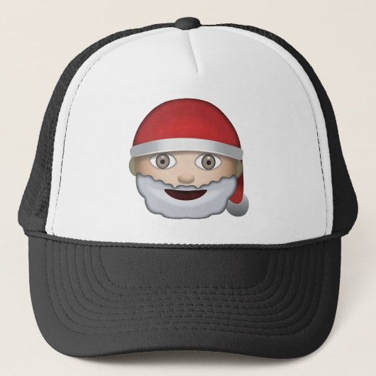 Vader Kerstmis Emoji Trucker Pet (Voorkant)