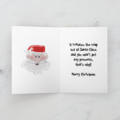 Vader Kerstmis Humoristische Kerstmis Feestdagen Kaart (Binnen)