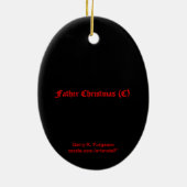 "VADER KERSTMIS KERAMISCH ORNAMENT" ORNAMENT (Achterkant)