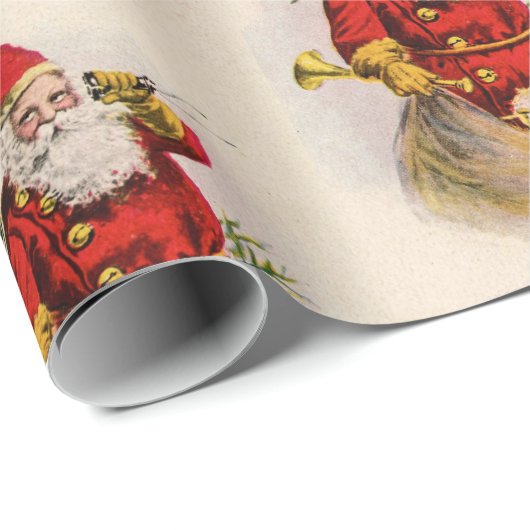 Vader Kerstmis MET SPEELGOED CADEAU Wrapping Papie Cadeaupapier (Rol Hoek)