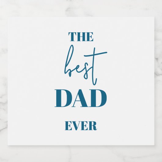 Vader & kind liefde - Beste vader ooit | Bier Etiket (Enkel label)