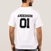 Vader Kinderzoon Dochter Sportteam Naam Aanpassing T-shirt (Achterkant)