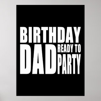 Vader klaar voor feest poster