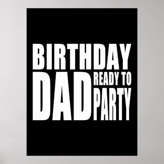Vader klaar voor feest poster (Voorkant)