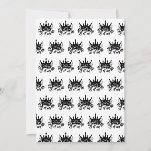 Vader Koning van mijn leven Vaderdag Kaart (Achterkant)