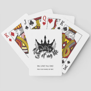 Vader Koning van mijn leven Vaderdag Pokerkaarten