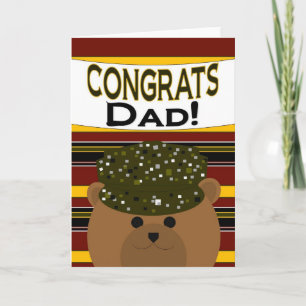 Vader - Legersoldaat Gefeliciteerd! Kaart