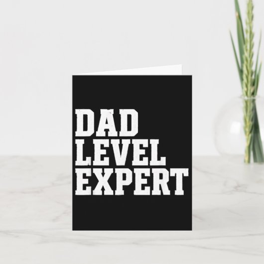Vader Level Expert Grappig Vader Cadeau Kaart (Voorkant)
