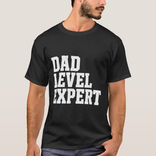 Vader Level Expert Grappig Vader Cadeau T-shirt (Voorkant)