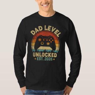 Vader Level Ontgrendeld 2026 Voor Vader Video Game T-shirt