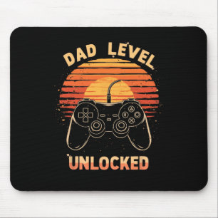 Vader Level Ontgrendeld Grappig Retro Nieuwe Vader Muismat