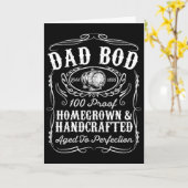 Vader Lichaam Funny Whiskey Bourbon Liefhebber Vad Kaart (Gele Bloem)