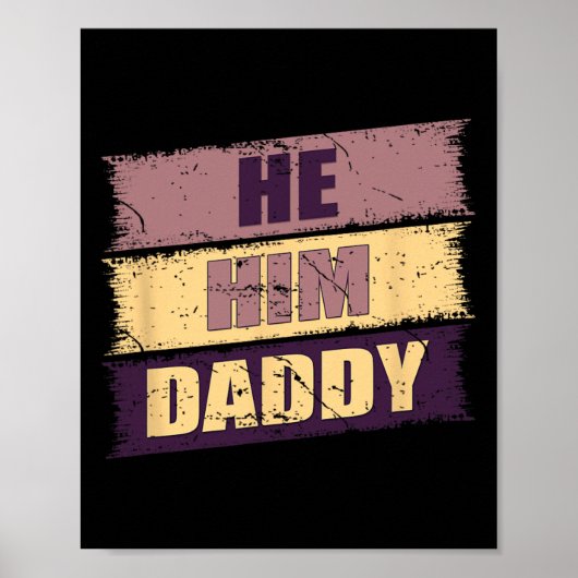 Vader Liefhebber Valentijn Citaat Grappig Hij Hem Poster (Voorkant)
