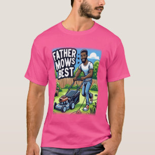 Vader maait beste Afro-Amerikaanse vader maaien ga T-shirt