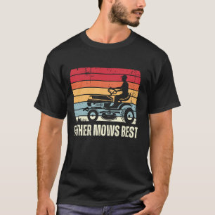 Vader maait beste tuinman gazon zorg vader maaien t-shirt