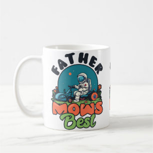 Vader Maait Het Best Atronaut Ontwerp Tuinarchitec Koffiemok