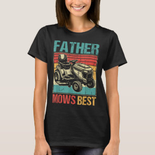 Vader maait het beste, gazon maaien papa, grappig t-shirt