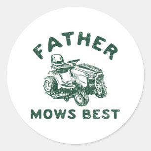 Vader maait het beste ronde sticker