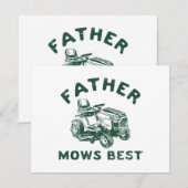 Vader maait het beste save the date (Voorkant / Achterkant)