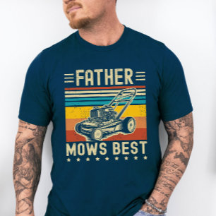 Vader maait leukste gazon maaien papa  t-shirt