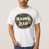 Vader-majoor, dag van de militaire vaders van Camo T-shirt (Voorkant)