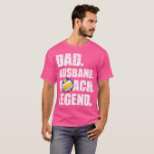 Vader Man Coach Legende Vader Papa Daddy Volleby T-shirt (Voorkant volledig)