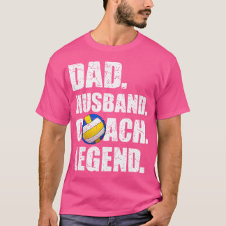 Vader Man Coach Legende Vader Papa Daddy Volleby T-shirt