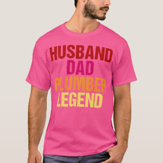 Vader Man Loodgieter Legende Vader Vaders T-shirt