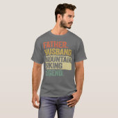 Vader man mountainbike legende Vintage MTB T-shirt (Voorkant volledig)