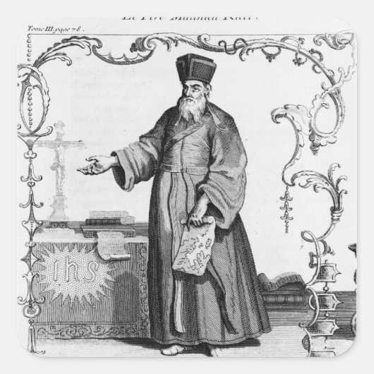 Vader Matteo Ricci Vierkante Sticker (Voorkant)