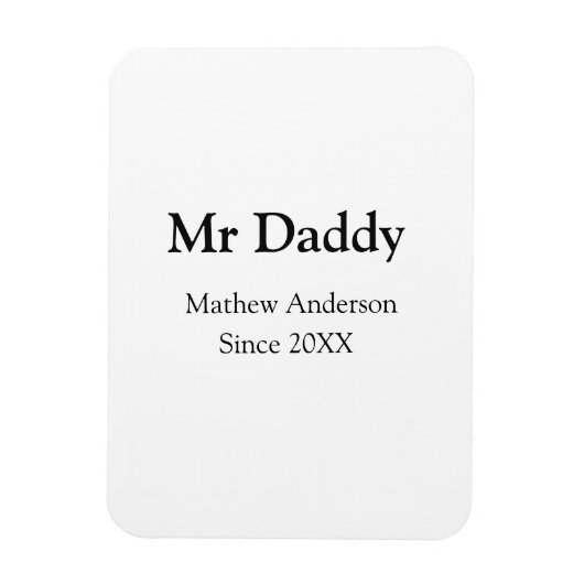 Vader meneer sinds jaar naam ouders vader naam g magneet (Verticaal)
