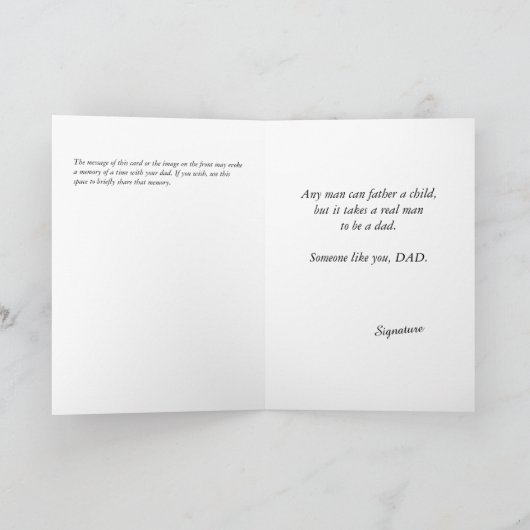 Vader met 2 dochters Vaderdag Kaart (Binnen)