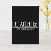 Vader met bijl voor Vaderdag Element Periodiek Sys Kaart (Gele Bloem)