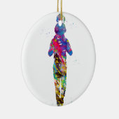 Vader met dochter keramisch ornament (Rechts)