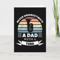 Vader met een tuba Grappig muziek cadeau Vaderdag