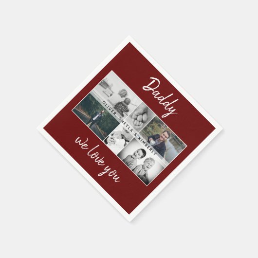 Vader met Kinder en familie papa Foto 6 Foto's Servet (Hoek)