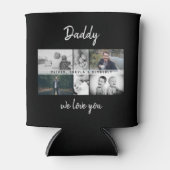 Vader met Kinder en familie papa Fotocollage Can Blikjeskoeler (Voorkant)