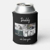 Vader met Kinder en familie papa Fotocollage Can Blikjeskoeler (Blikje Achterkant)